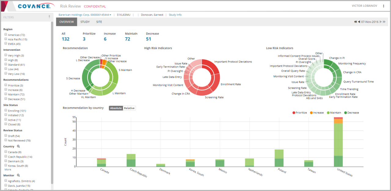 Xcellerate Risk Review screenshot